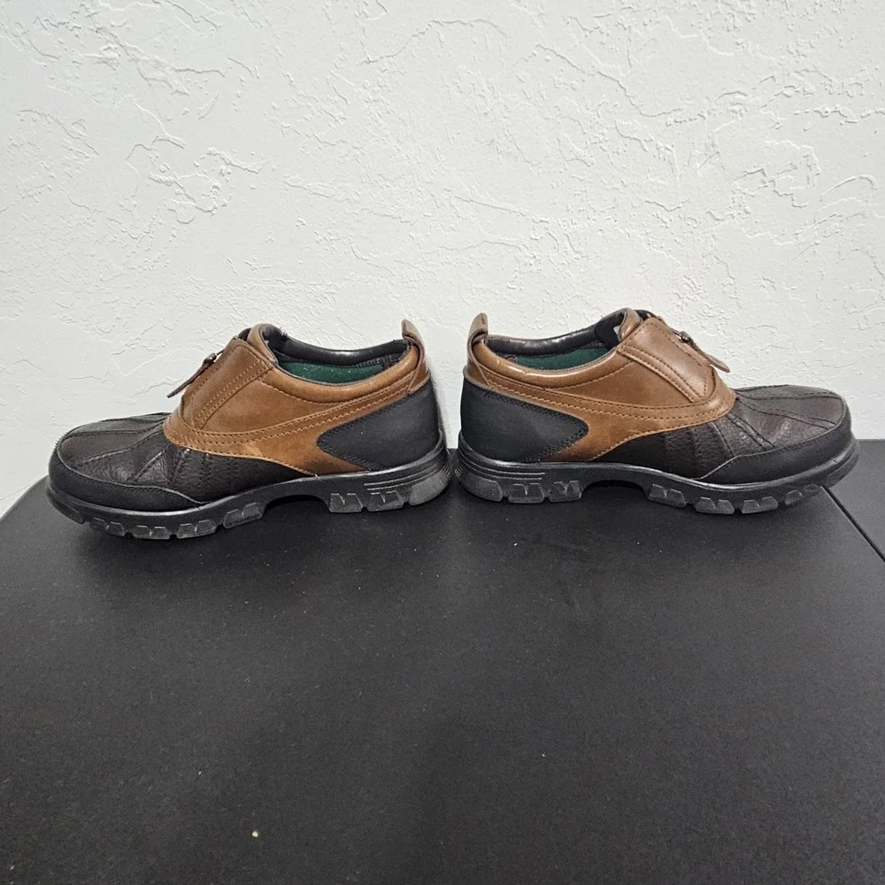 Polo Sport Ralph Lauren Leather Shoes Ankle Boots Sz 8 D Brown Preppy Outdoors - Picture 3 of 13